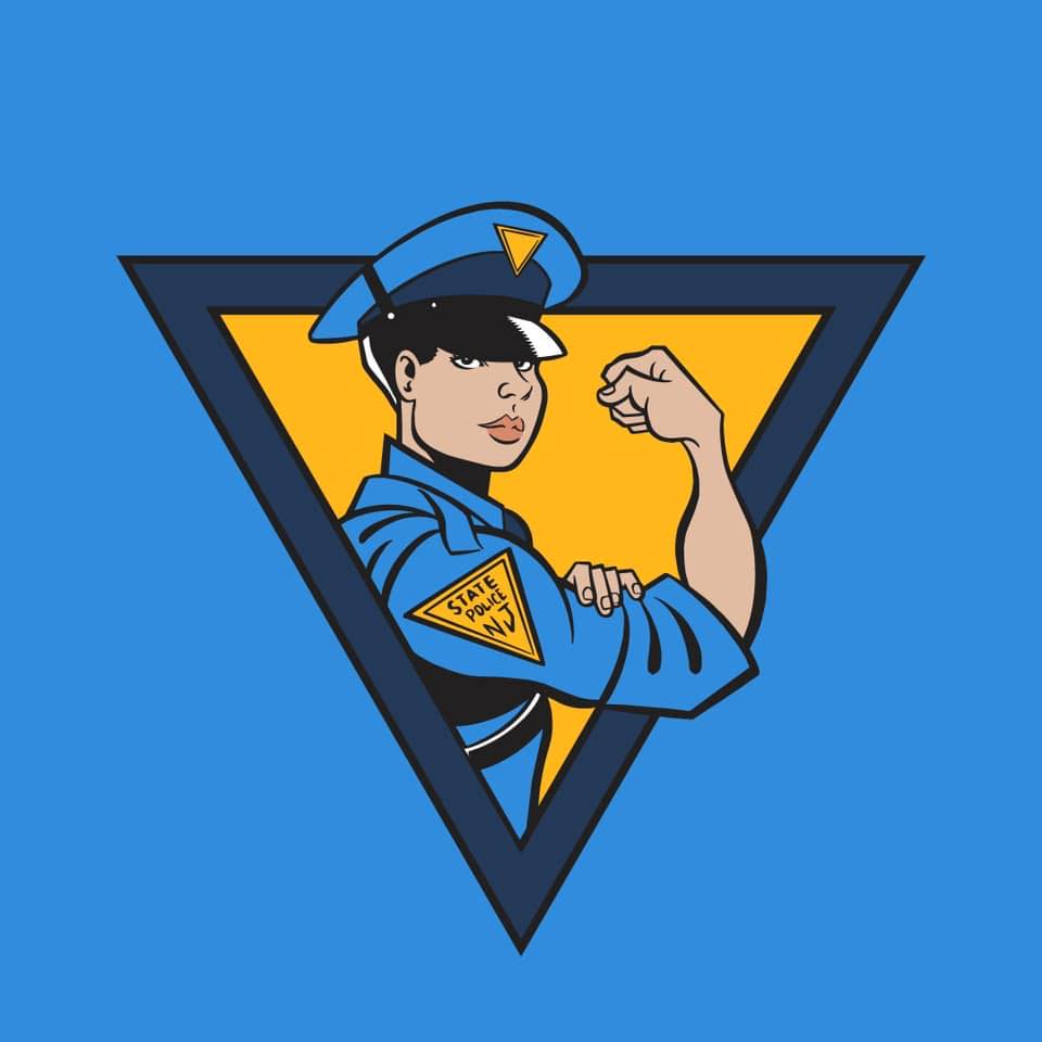 Lady Blue and Gold Logo