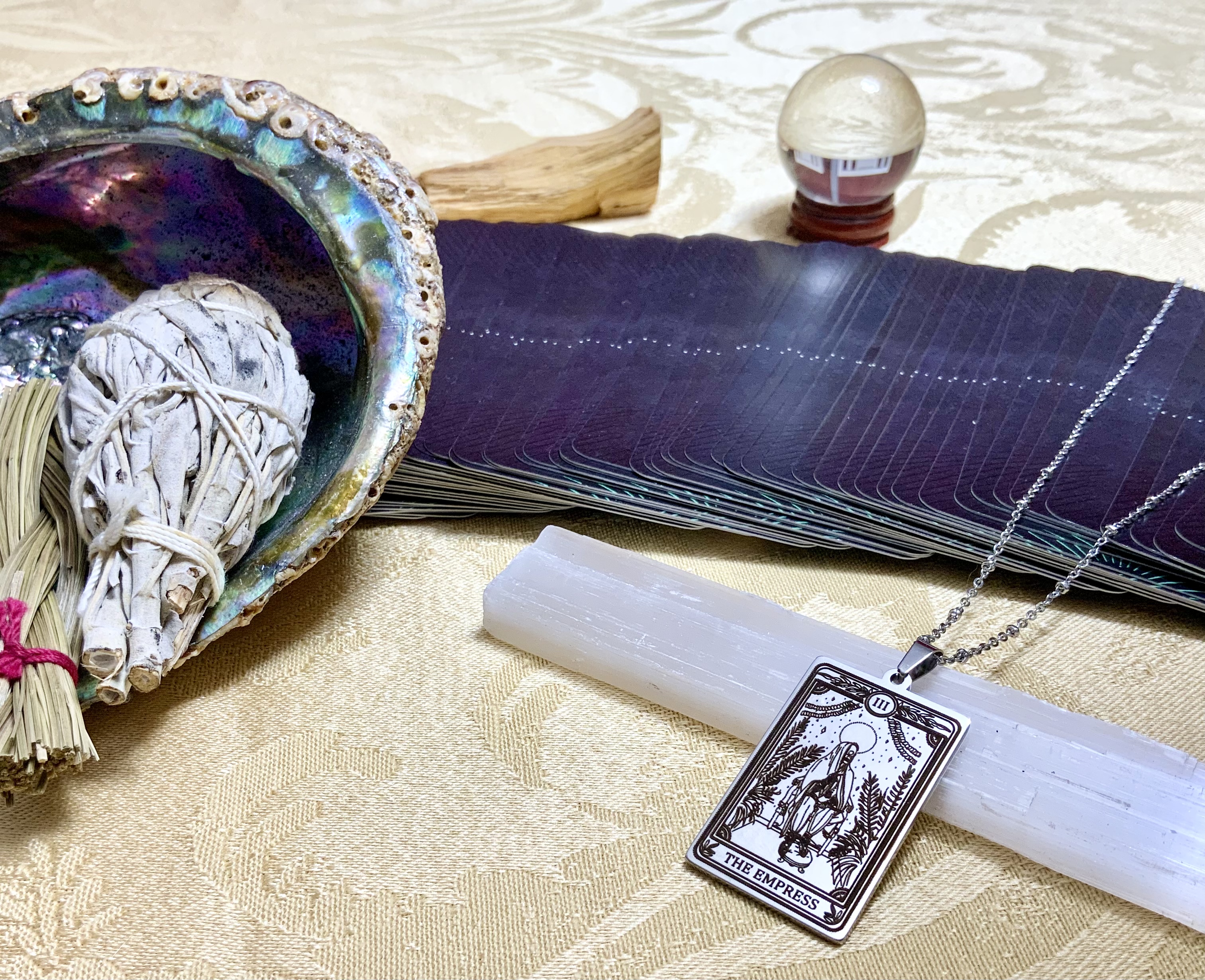 The Empress Tarot Card Necklace