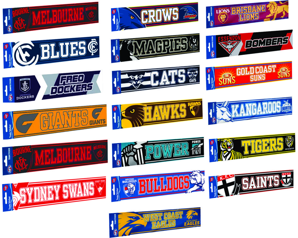 AFL Team Bumper Stickers