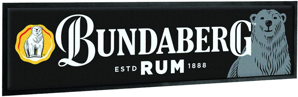 Bundy Bundaberg Rum Black Bar Runner
