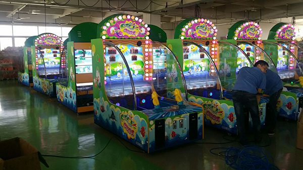 Chase-Duck-IV-Water-Shooter-Amusement-Lottery-Ticket-Redemption-Electronic-game-machine-Tomy-Arcade-workshop-process