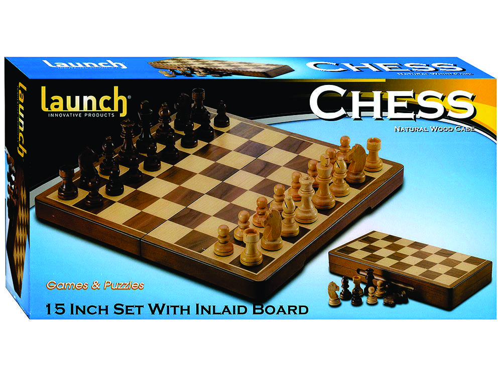 Chess Set Launch 15-inch Timber Box