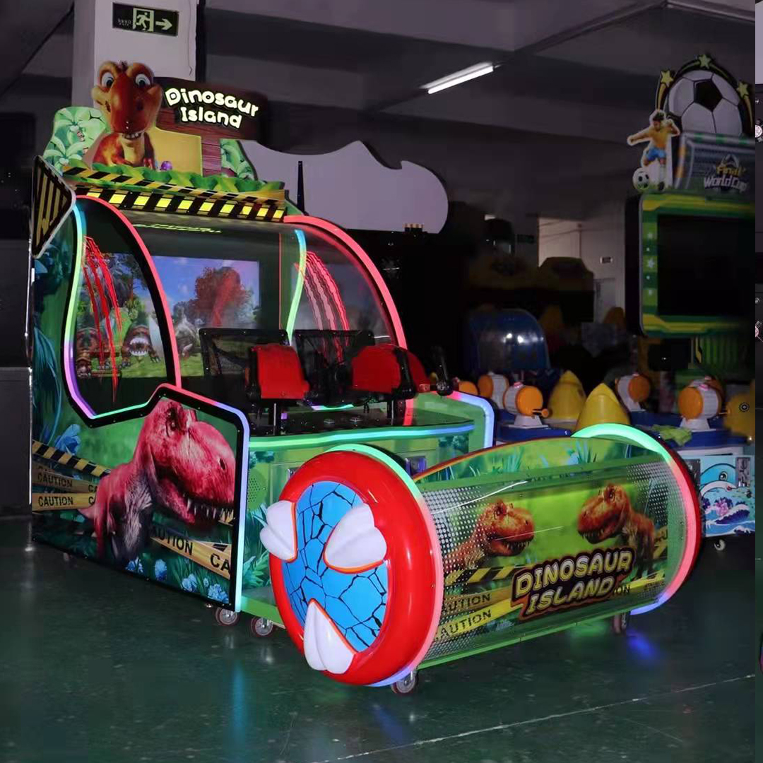 Dinosaur-Island-shooting-ball-game-machine-Hot-selling-Amusement-Electronic-Coin-Operated-Lottery-Ticket-Redemption-games-for-FEC-tomy arcade