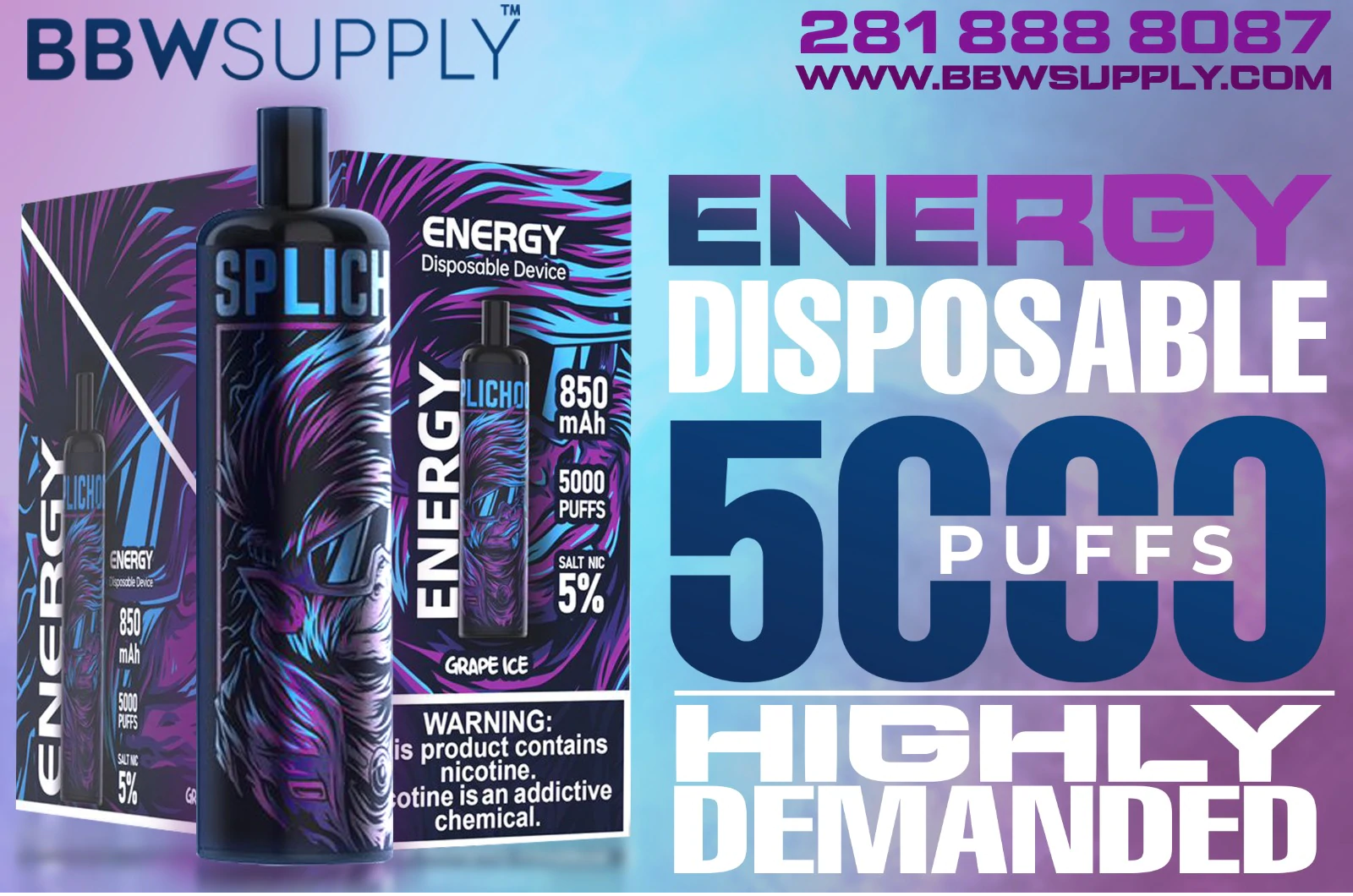 ENERGY 5000 Puff Disposable Vape