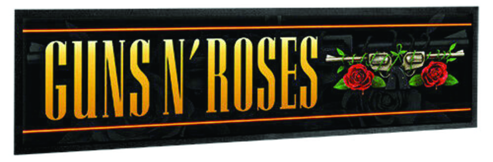 Guns N Roses Band Flower Bar Runner Mat