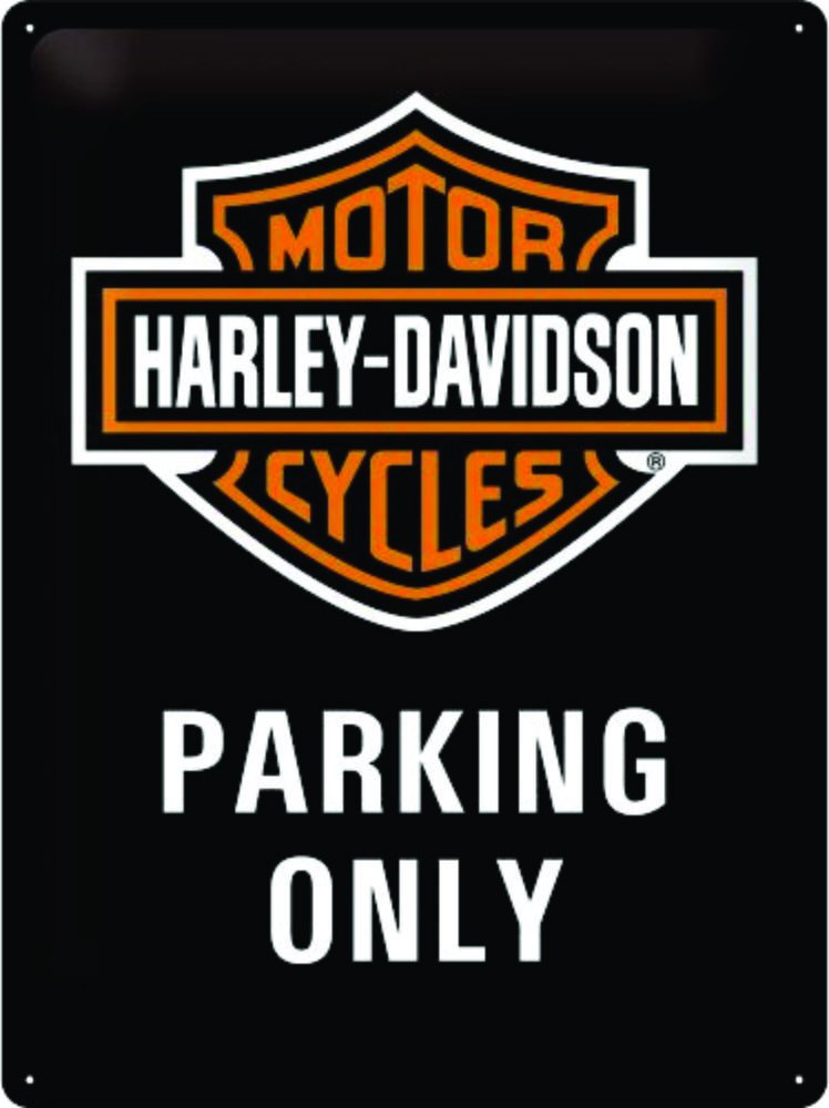 Harley Davidson Parking Only Large Tin Sign Nostalgic-Art