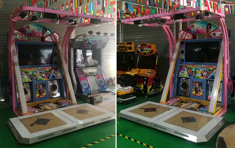 Huan-Wu-Shi-Ji-Dancing-machine-Amusement-Station-coin-operated-Video-Arcade-Music-games-Tomy-Arcade-workshop-process
