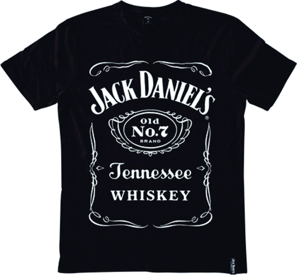 Jack Daniels OLD No 7 Full Label Marle Tee Shirt