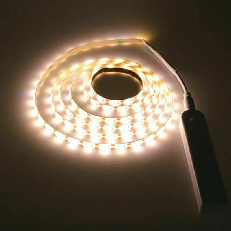 Motion Sensor LED Strip Light PIR Infrared Warm White Motion Flexible Sensor For Wardrobes and Cabinets