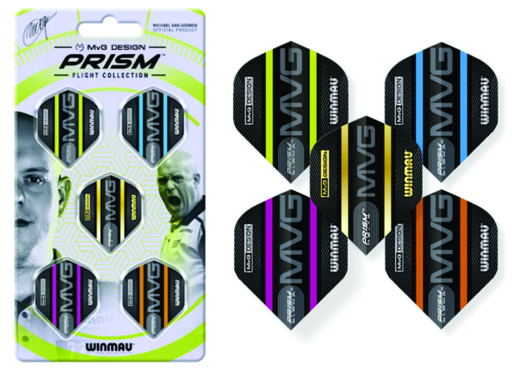 Winmau MVG Prism Flight Collection Set of Five Dart Flight Collections