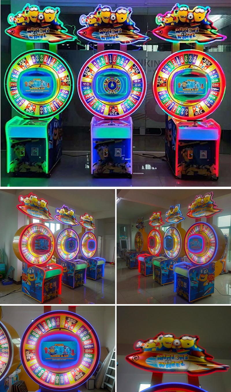 Minions-wheel-Lottery-redemption-game-machine-Amusement-Coin-Operated-stand-ferris-wheel-games-Tomy-Arcade-workshop-process