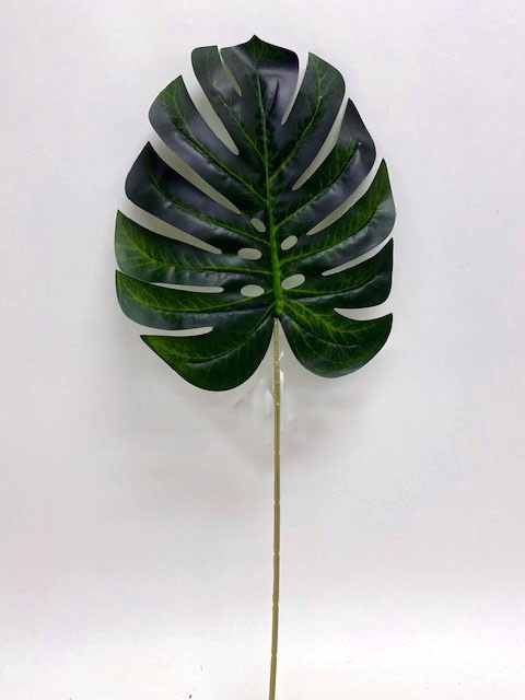 28 inch Artificial PVC Monstera or Split Leaf Spray
