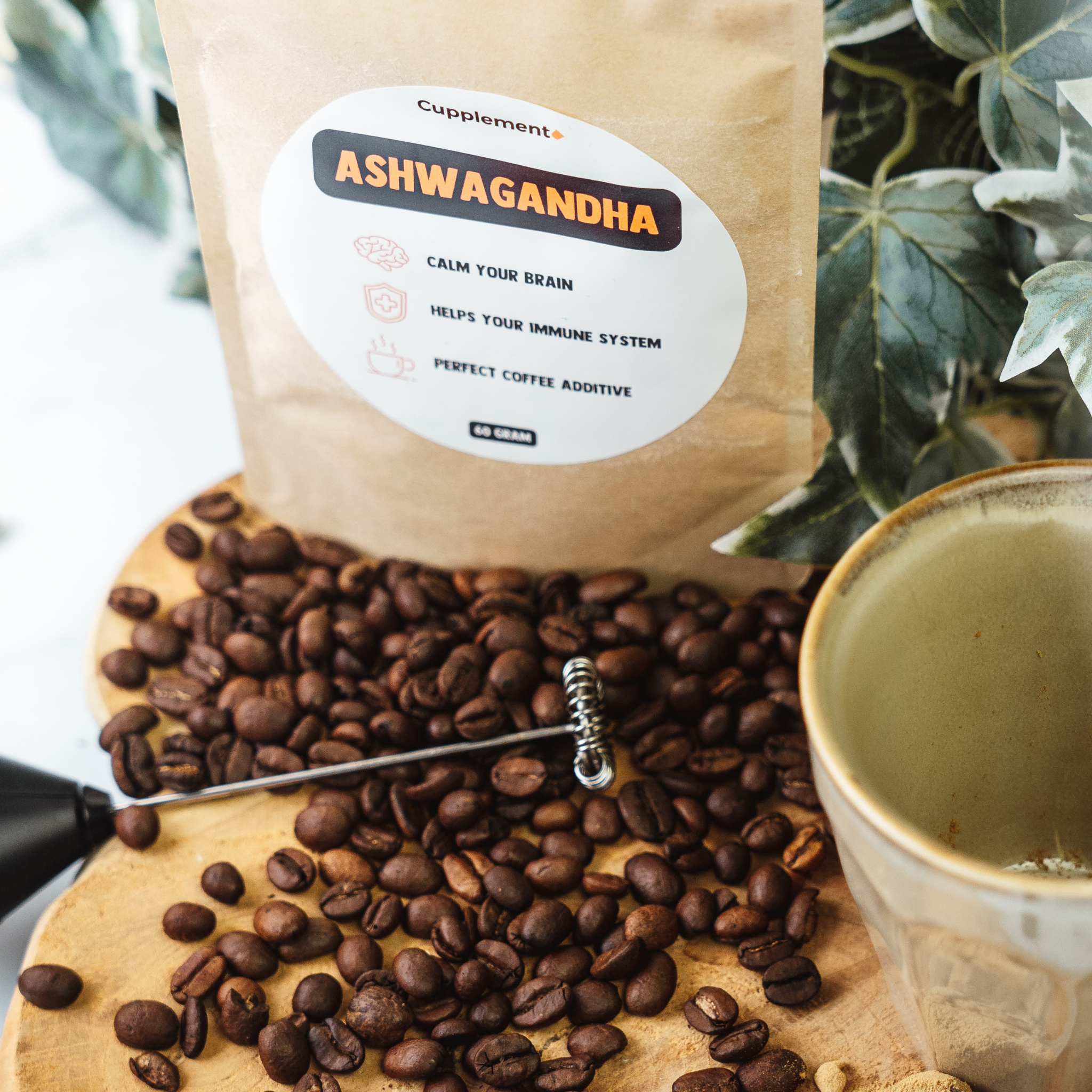De kracht van ashwagandha cupplement koffieupgrade