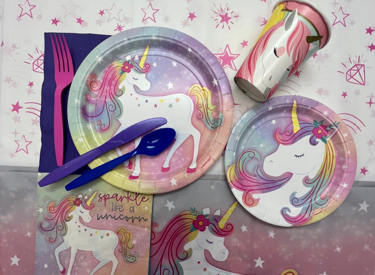 Unicorn Themed Party Supplies
