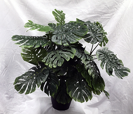 30 inch Artificial Silk Split Leaf Philodendron Floor Plant x 3ppp