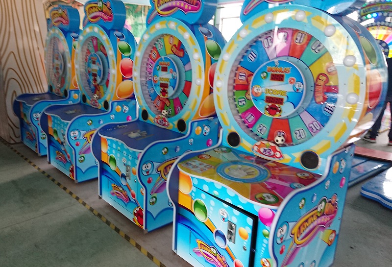 Urning-Win-2-Wheel-game-machine-Amusement-Coin-Operated-Lottery-Ticket-Redemption-games-Tomy-Arcade-workshop-process