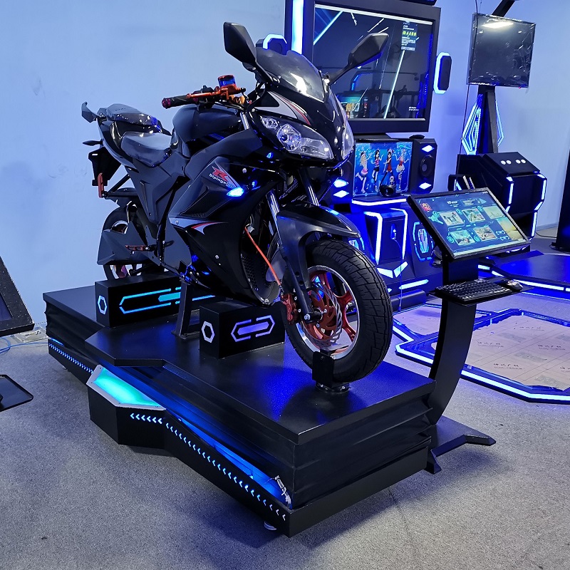 VR simulation motorcycle Tomy Arcade workshop process