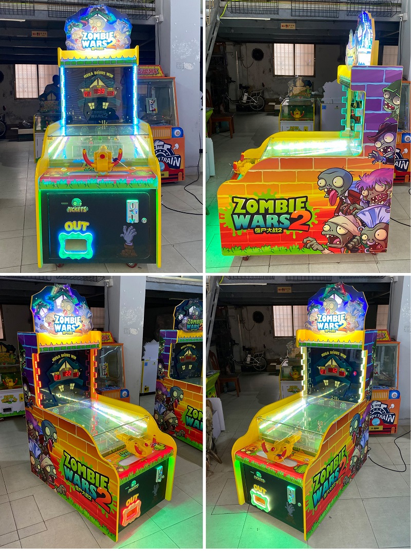 Zombie-Wars-2-shooting-ball-Amusement-Equipment-arcade-kids-game-machine-Tomy-Arcade