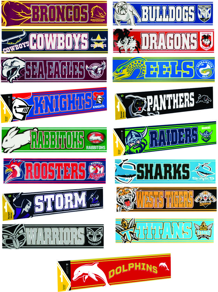 All NRL Teams Bumper Sticker