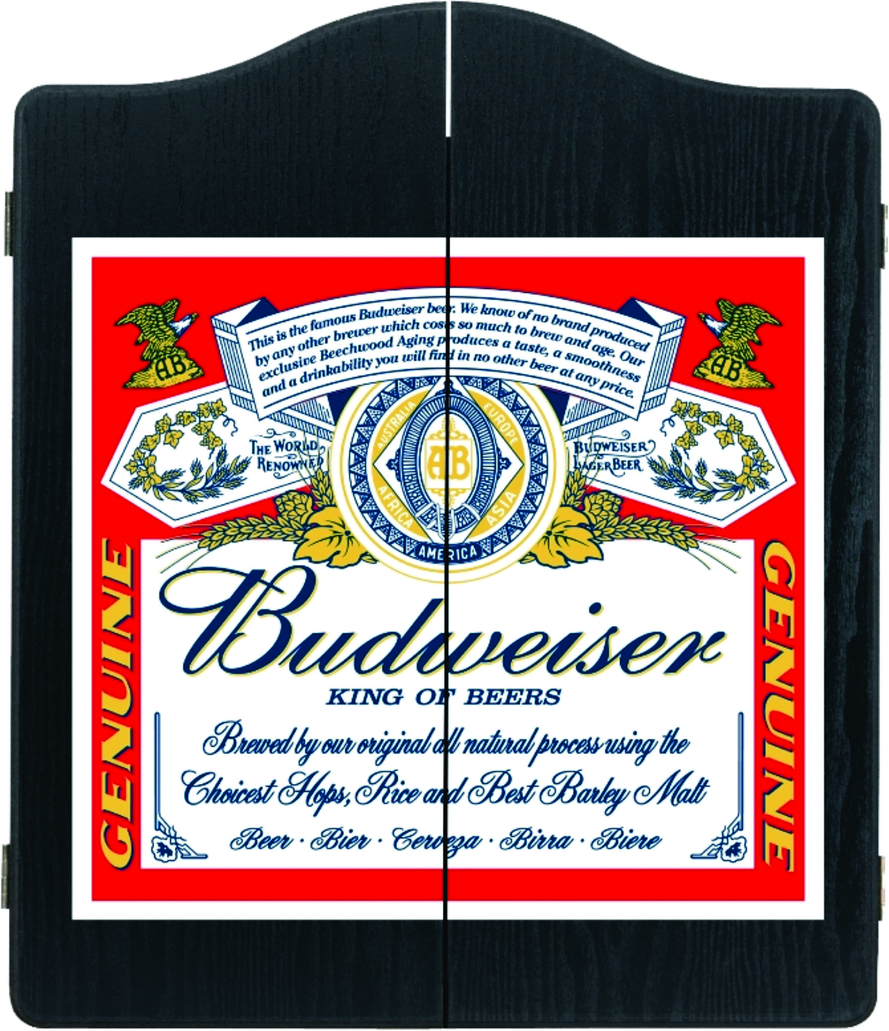 Budweiser Dartboard Cabinet Winmau