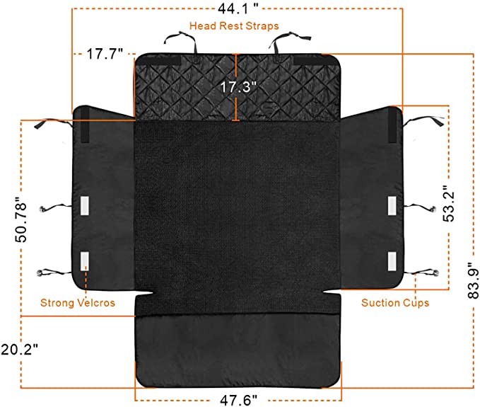Pet seat cover for car trunk