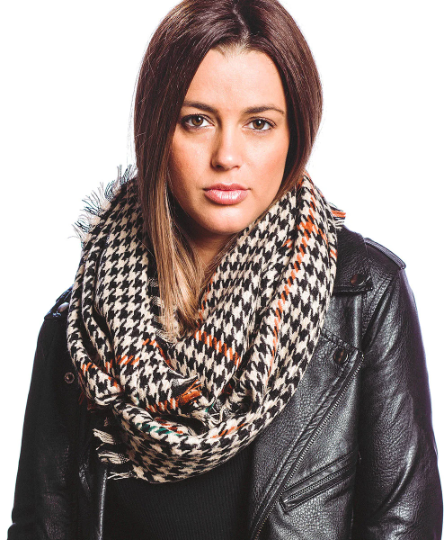 Hounds Tooth Infinity Scarf