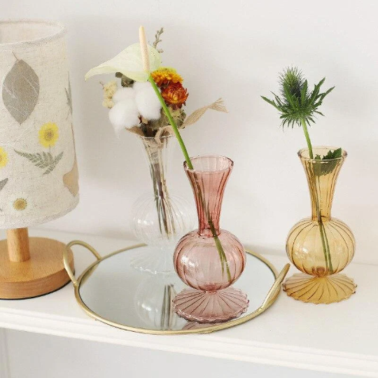 Colorfull glass vases