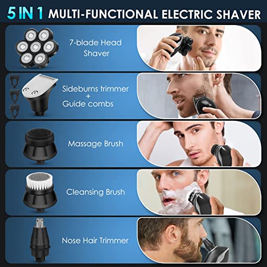 Electric Shaver 7 Floating Heads