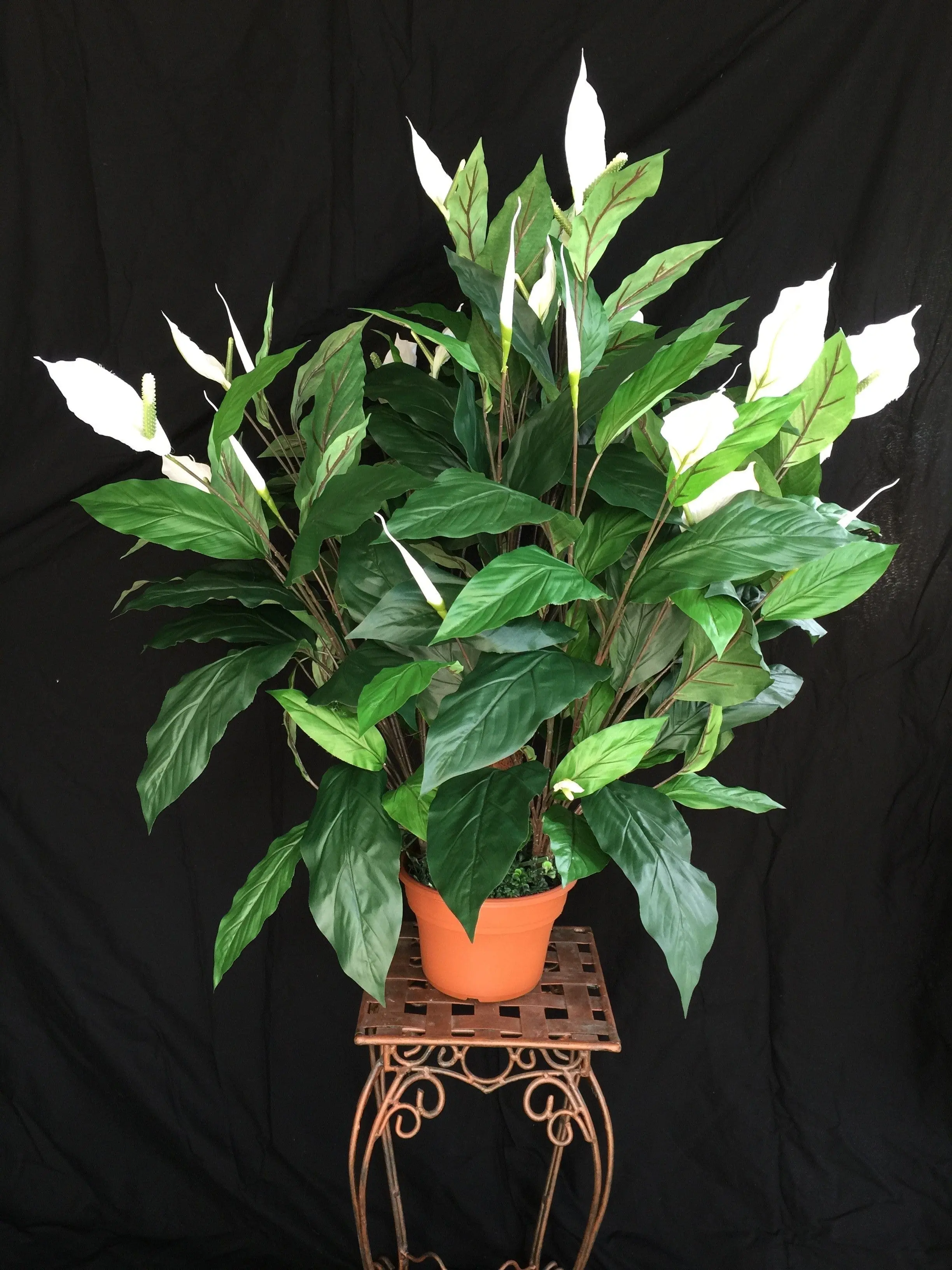 42 inch artificial silk peace lily plant x 3 ppp