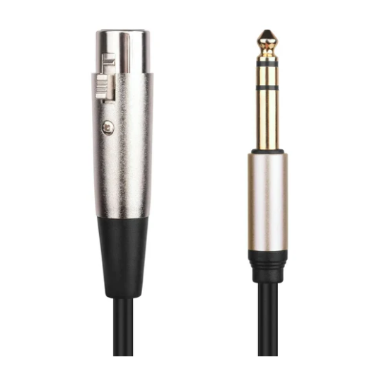 Microphone Stereo Audio Cable XLR Female To 6.35mm 1/4 Male Stereo Audio Cable TRS Jack Lead/Mic