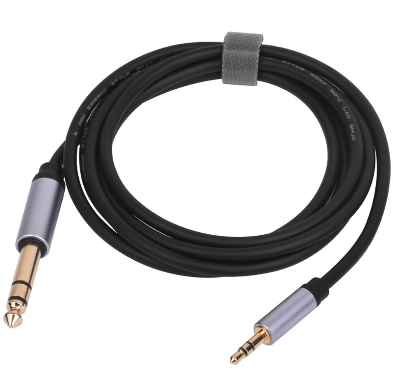 3.5mm To 6.5mm Cable Audio 1/8 to 1/4 inch Male to Male Stereo Amplifier AUX Jack Adapter