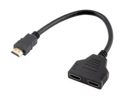 HDMI Splitter Y Adapter 1 Male To Dual HDMI 2 Female Cable Adapters Full HD 1080p