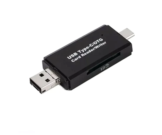 USB TYPE C Micro USB 2.0 OTG Adapter 3-in-1 Memory Card Reader Supports SD TF Micro Card Reader