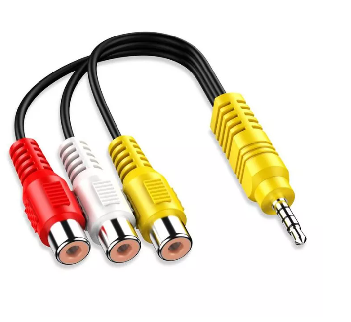 3.5mm Male to RCA Female Cable Composite Stereo Audio AV Adapter Cord