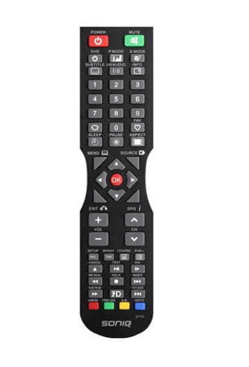 SONIQ Replacement Remote Control QT166, QT155, QT155S QT1D