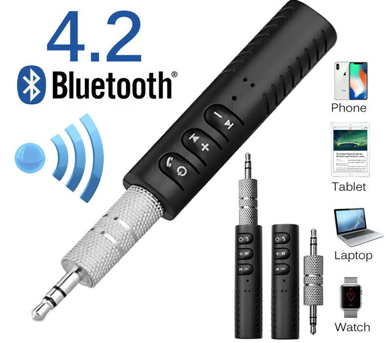 Wireless Bluetooth Audio Receiver 3.5mm AUX Audio Music Stereo Home Car Adapter Stick