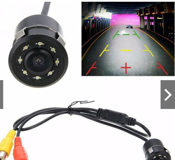 Backup Car Reverse Camera 8 LED Rear View Reverse Parking Waterproof HD Camera With Night Vision