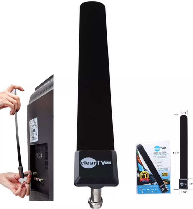 Clear TV Key Digital Indoor Antenna Receiver Ditch Cable Satellite HDTV Free TV