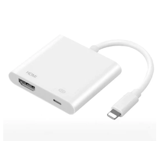 Compatible HDMI Digital AV Adapter for iPad & iPhone - White