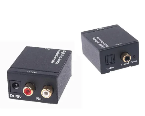 Digital Analog Audio Converter 3.5MM Jack RCA Amplifier Decoder Optical Fiber Coaxial Signal to Analog DAC Spdif Stereo