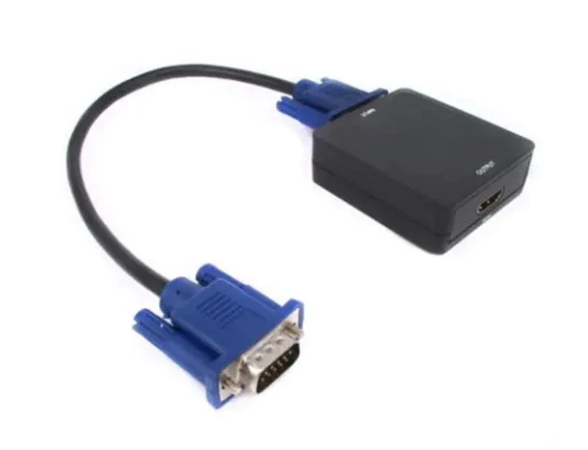 FullHD VGA to HDMI Video Adapter Cable Converter with Audio HD 1080P with extra VGA TO VGA cable