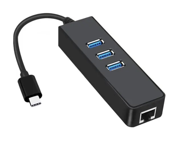 USB TypeC 3Port Hub Gigabit Ethernet Network Adapter