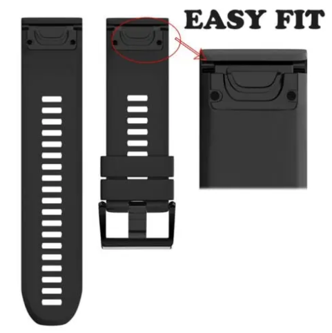 Garmin FENIX5X Plus Replacement Strap band Quick Fit 22mm Watch Bands Silicone