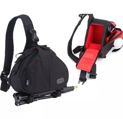 DSLR SLR Camera Bag Sling Backpack Triangle Carry Case Shoulder Bag