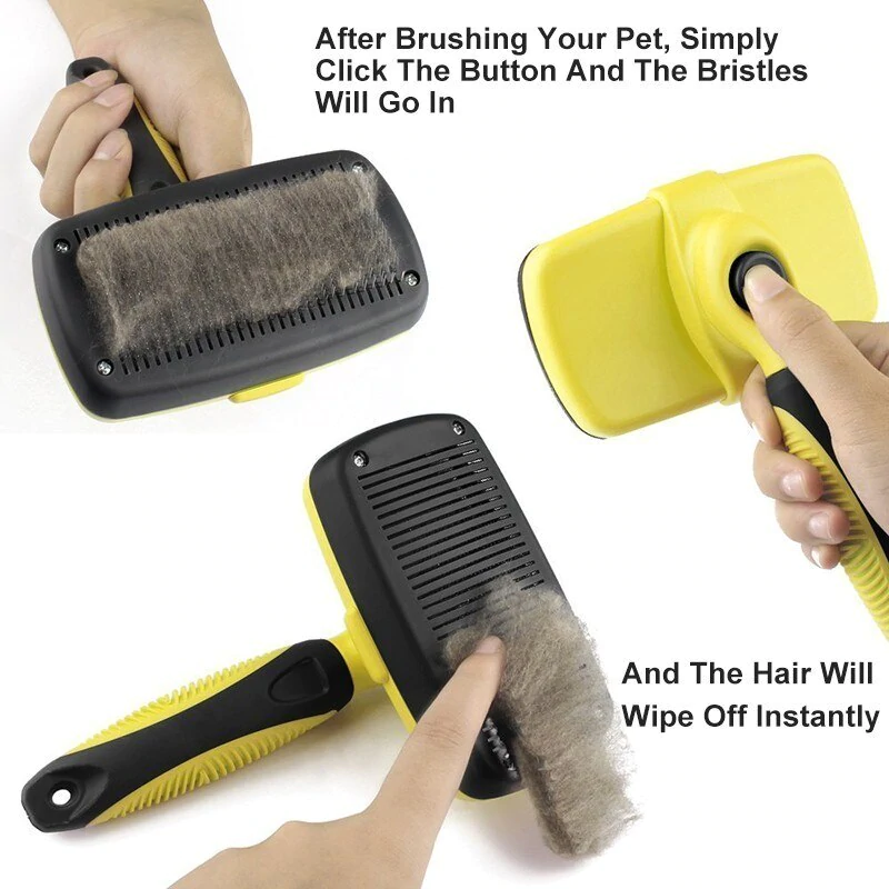 Self cleaning brush