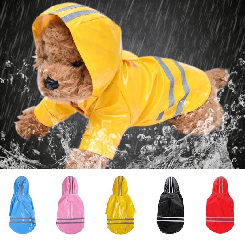 Pets Hooded Raincoats 