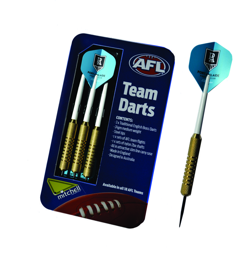 Port Adelaide AFL Set of 3 English Brass Darts