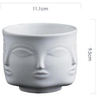 Nordic Ceramic Face vase