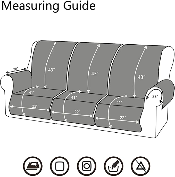 Non slip recliner sofa covers