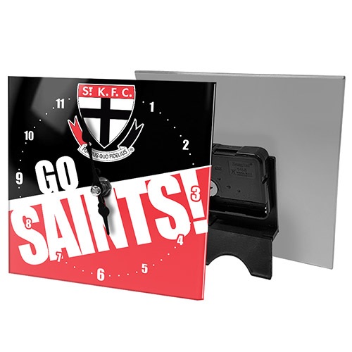 St Kilda AFL Mini Glass Desk Clock